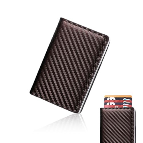 OIUAVYR 1 Stück Wallet, Slim Wallet, Geldbörse Herren, Mini Geldbeutel Herren und Damen, Geldbeutel Herren, Slim Wallet mit Münzfach, Automatisches Popup Kartenetui Kreditkartenetui von OIUAVYR