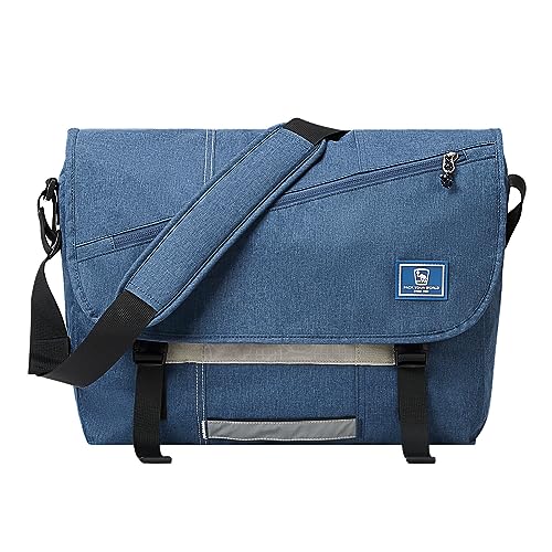 OIWAS Messenger Bags for Men Waterproof Satchel Shoulder Crossbody Man Bag Fits up to 15.6 Inch Laptop for School,Travel,Work, blau, for 15.6 inch laptop von OIWAS