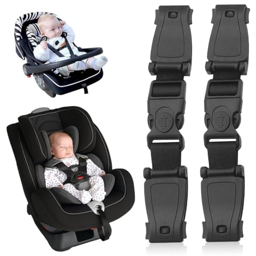 2Pcs Abschnallschutz für Auto Kindersitz, Gurtverlängerung Auto Anschnaller,Autositz Brustgurt Clip, Kindersicherheitsgurt Schnalle Gurt für Autositze Kinderwagen Kinderhochstühle Fahrradsitze von OIXEYA