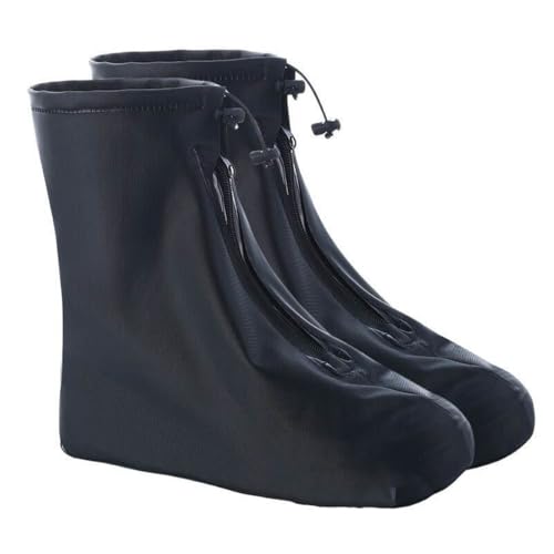 OIXEYA 1 Paar wasserdichte Überschuhe Regenüberschuhe Herren Damen rutschfeste Wiederverwendbare Wasserdichter Schuhüberzug Regenschutz Schuhe für Regen Schneetag Schlammige Straßen（L）【39-42】 von OIXEYA