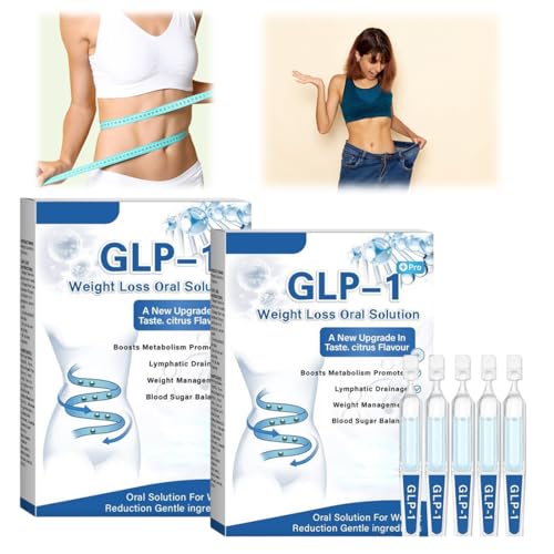 GLP-1 Orale lósung, GLP-1 Orale Flüssigkeit, Glp 1 Abnehmen Tropfen, GLP 1 orale lösung GLP-1 Oral Solution, Natürliche pflanzlichen Extrakten für Frauen und Männer (2 Blau) von OIXYAZ