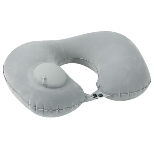 OIXYA Aeroplane Inflatable Neck Pillow,nackenkissen flugzeug,Travel Pillow,Inflatable with Sleeping Mask,for Plane,Train,Office,Space Saving(Grey) von OIXYAZ
