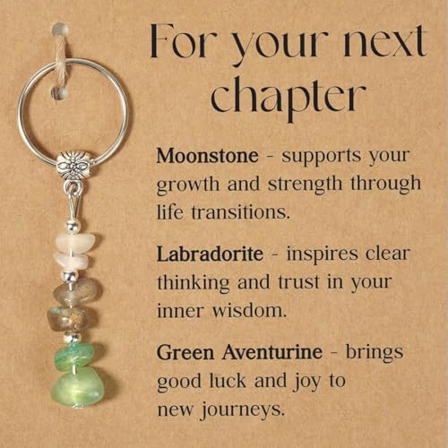 OIXYA Mondstein armband,schlüsselanhänger frauen,neuanfang geschenk,Natural Keyring with Gift Card,Crystals Natural Stone,Keyring as a Gift to Relieve Anxiety,multicoloured OIXYA Mondstein armband,schlüsselanhänger frauen,neuanfang geschenk,Natural Keyring with Gift Card,Crystals Natural Stone,Keyring as a Gift to Relieve Anxiety,multicoloured von OIXYAZ
