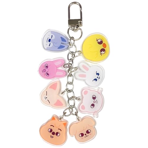OIXYAZ skzoo Key Ring, SKZ Key Pendant, Keychains, Merch for Boys and Girls,Cute Pendant Fans von OIXYAZ