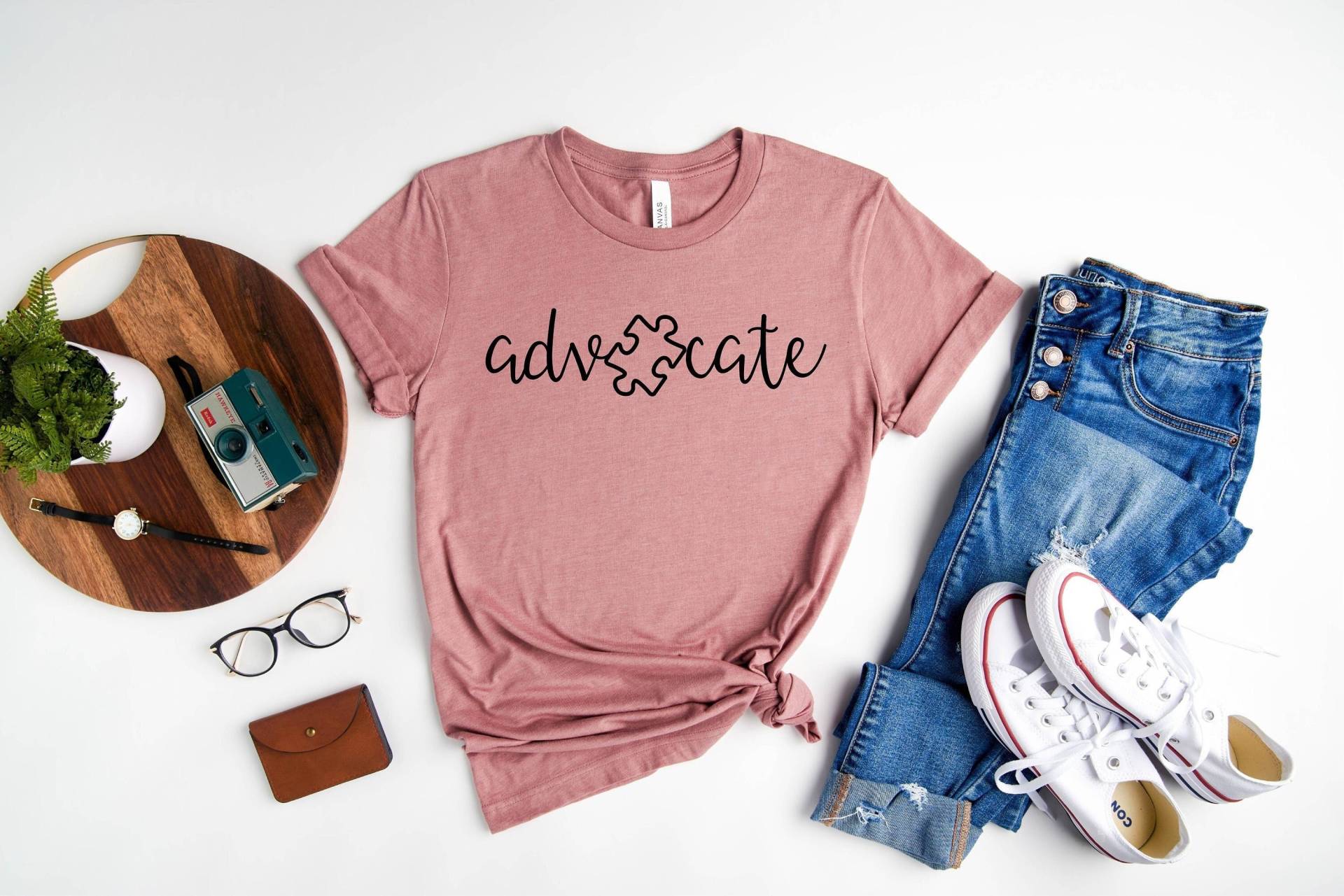 Advocate Shirt, Autismus Awareness Month Mom Tees, T-Shirt, Shirt Für Lehrer, Akzeptieren Adapt von OJEYAPPAREL