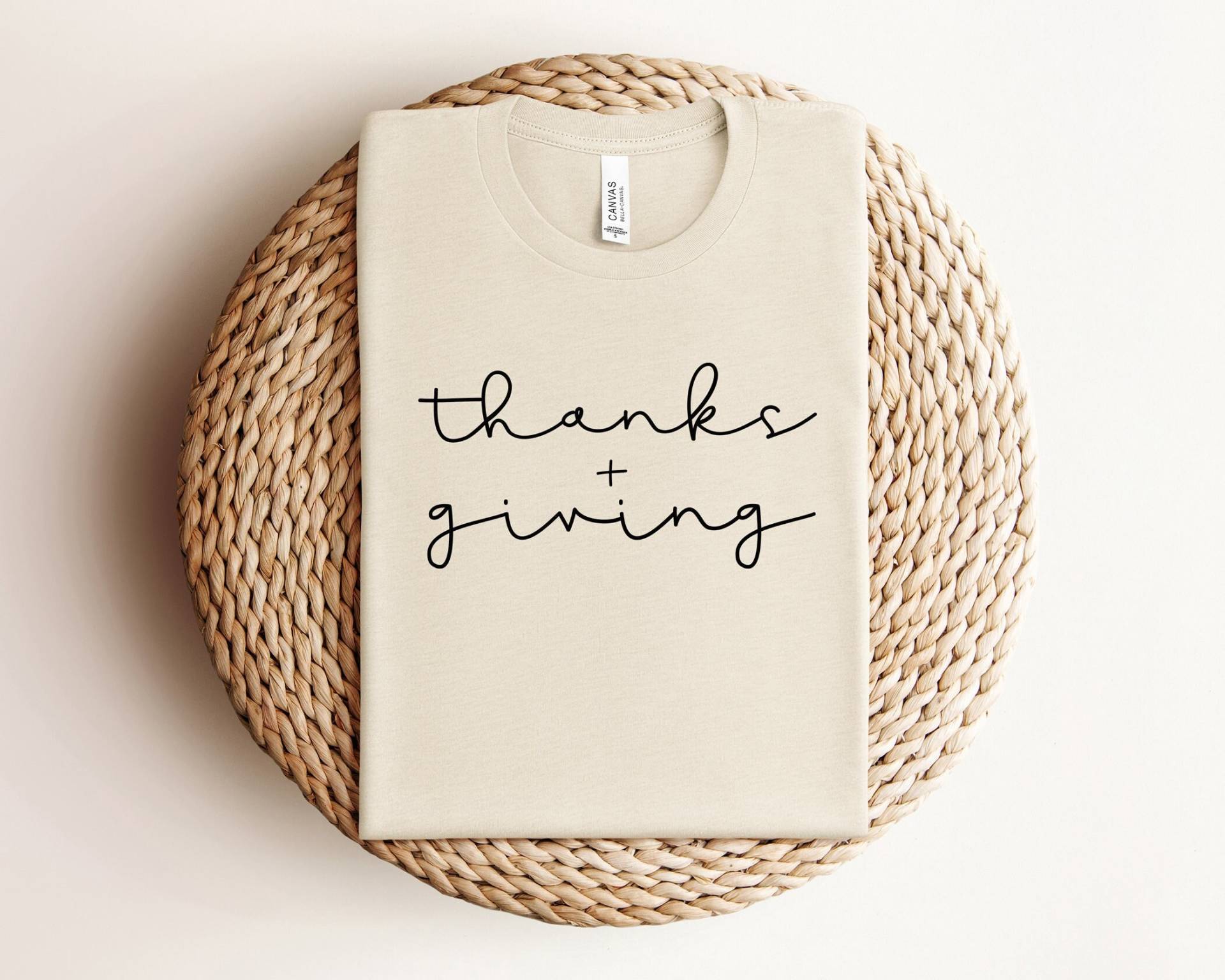 Danke Und Geben Shirt, Erntedank Herbst T Friendsgiving Lehrer T-Shirt, Dankbare Mutter von OJEYAPPAREL