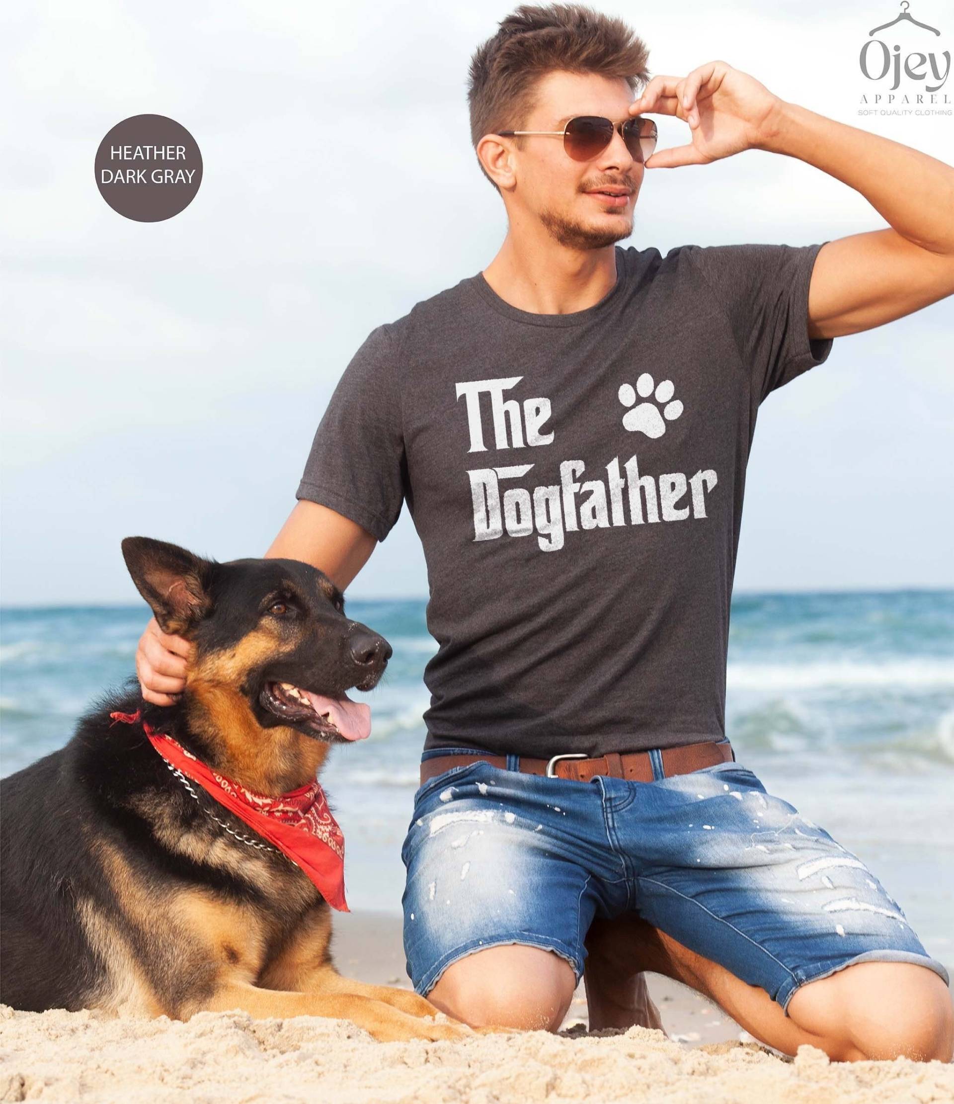 Der Hundevater Shirt, Hund Papa Tshirt, Hundeliebhaber Geschenk, Hundebesitzer Passende Outfit, Tierliebhaber Hundepfote Shirt Für Ihn von OJEYAPPAREL