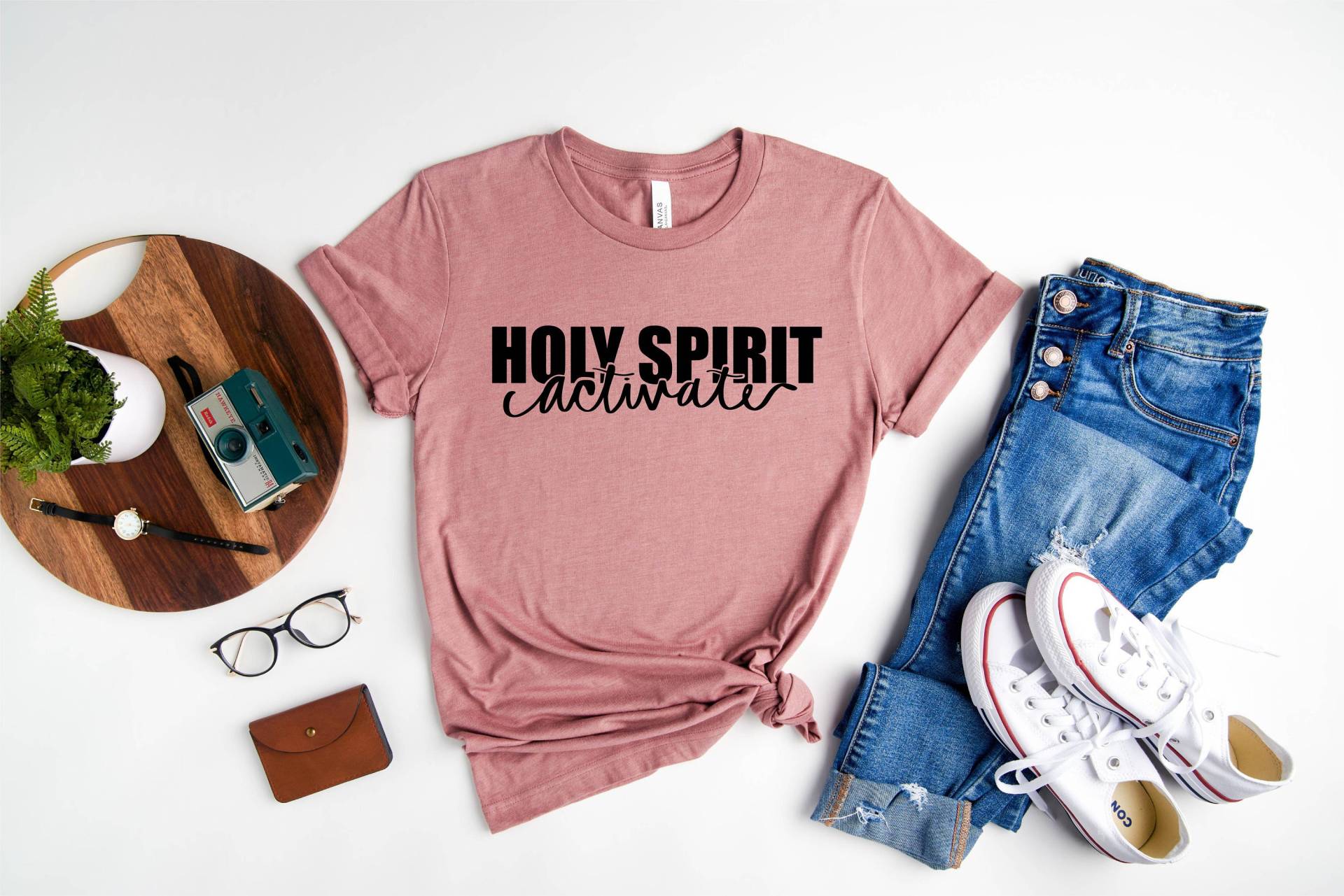 Heiliger Geist Aktivieren Shirt, Christliches T-Shirt, Glaube Shirts, Lustiges Religiöses Kirche Spirituelle Shirts von OJEYAPPAREL