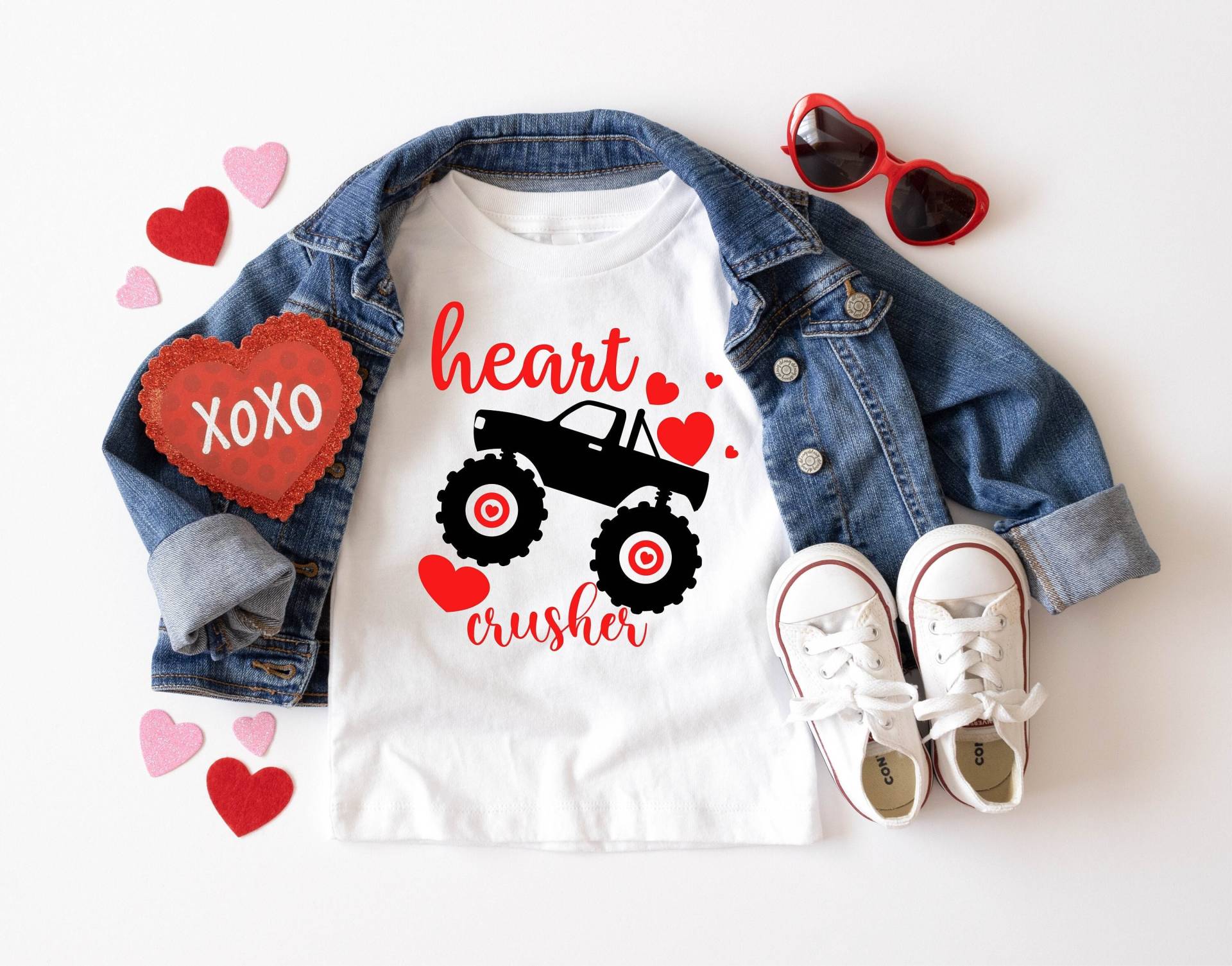 Herz Crusher Shirt Kleinkind Valentine Kinder Jungen Baby Lustige Shirts von OJEYAPPAREL