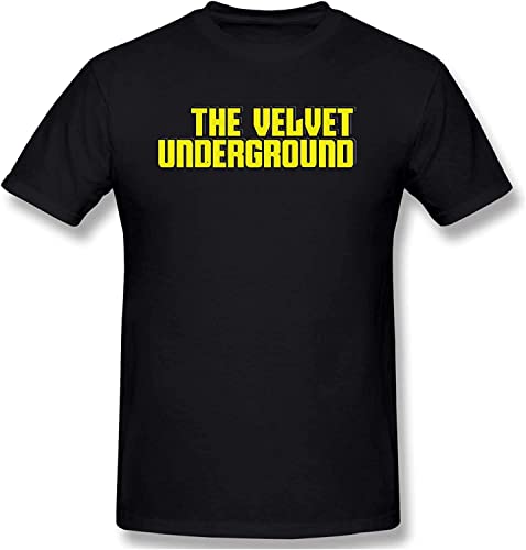 The Velvet Underground Men's Classic Basic Super Soft Cotton T-Shirt Summer Hemden(X-Large) von OJWKSXLL