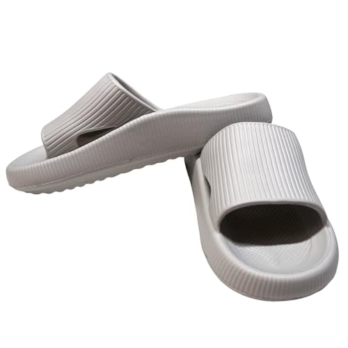 OJXTRDE Badelatschen Herren Damen Hausschuhe mit Fußgewölbestütze,leichte Wolkenschuhe Rutschfest Schlappen Strand Sandalen Schuhe für den Innen- und Außenbereich von OJXTRDE