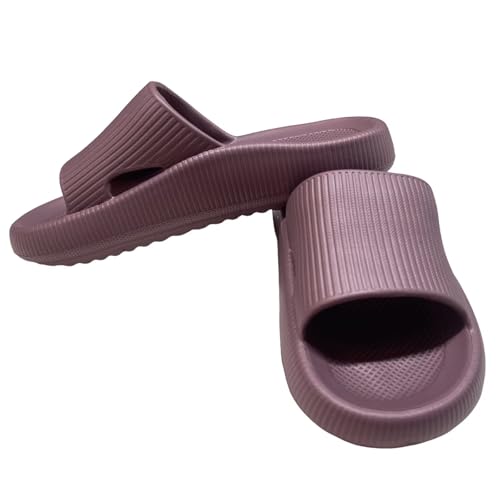 OJXTRDE Badelatschen Herren Damen Hausschuhe mit Fußgewölbestütze,leichte Wolkenschuhe Rutschfest Schlappen Strand Sandalen Schuhe für den Innen- und Außenbereich von OJXTRDE