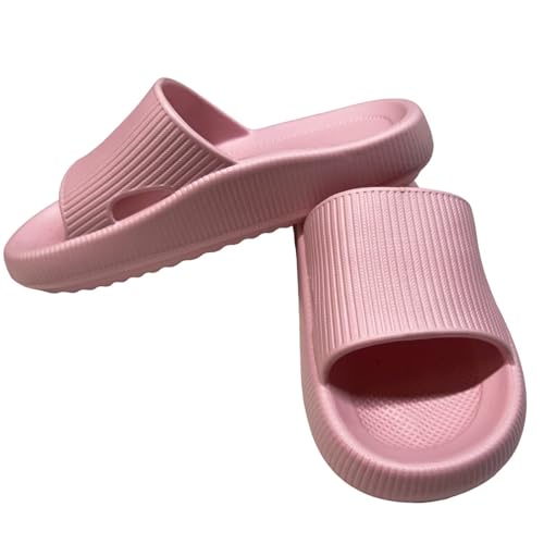 OJXTRDE Badelatschen Herren Damen Hausschuhe mit Fußgewölbestütze,leichte Wolkenschuhe Rutschfest Schlappen Strand Sandalen Schuhe für den Innen- und Außenbereich von OJXTRDE