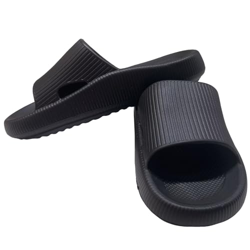 OJXTRDE Badelatschen Herren Damen Hausschuhe mit Fußgewölbestütze,leichte Wolkenschuhe Rutschfest Schlappen Strand Sandalen Schuhe für den Innen- und Außenbereich von OJXTRDE