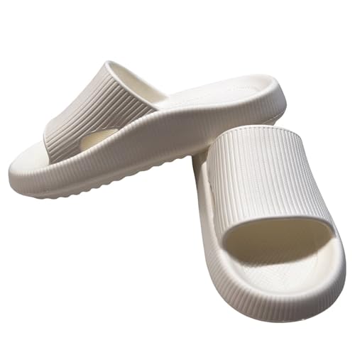 OJXTRDE Badelatschen Herren Damen Hausschuhe mit Fußgewölbestütze,leichte Wolkenschuhe Rutschfest Schlappen Strand Sandalen Schuhe für den Innen- und Außenbereich von OJXTRDE