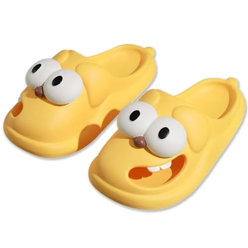 OJXTRDE Kinder Badelatschen Jungen Mädchen Pantoletten, Lustige 3D-Cartoon-Pantoffeln, Badeschlappen Sommer, Niedlicher Welpe Hausschuh Cozy Slides Wolken Schlappen Eva Weiche rutschfeste Badeschuhe von OJXTRDE