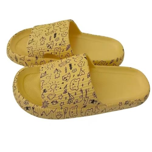 OJXTRDE Unisex Kinder Badeschuhe Hausschuhe Jungen Mädchen Sommer Hausschuhe Dusche Strand Slides Sandalen EVA Cozy Slides Dicke Sohle Wolken Pantoletten von OJXTRDE