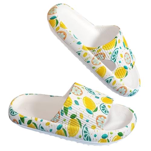 OJXTRDE Unisex Kinder Badeschuhe Hausschuhe Jungen Mädchen Sommer Hausschuhe Dusche Strand Slides Sandalen EVA Cozy Slides Dicke Sohle Wolken Pantoletten von OJXTRDE