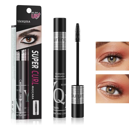 4D Silk Fiber Wimperntusche,Schwarze voluminöse Mascara,Wasserdichte Great Lash Mascara und dick,Dramatische Wimpernverlängerung von OKENTEN