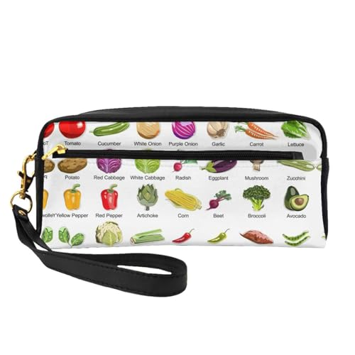 Einführung von verschiedenen Gemüsesorten, kleine Make-up-Tasche, Reise-Make-up-Tasche, Kosmetiktasche für Damen, Kosmetiktasche, langlebiger Reißverschluss, Schwarz , Einheitsgröße, Kosmetiktasche Einführung von verschiedenen Gemüsesorten, kleine Make-up-Tasche, Reise-Make-up-Tasche, Kosmetiktasche für Damen, Kosmetiktasche, langlebiger Reißverschluss, Schwarz , Einheitsgröße, Kosmetiktasche von OKFSTY