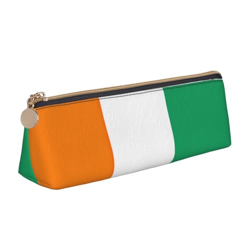 Federmäppchen mit Flagge der Elfenbeinküste, ästhetisch mit dreieckigem Design, Stifteetui für Kinder, für Pinsel, Bleistifte, weiß, Einheitsgröße, Taschen-Organizer von OKFSTY