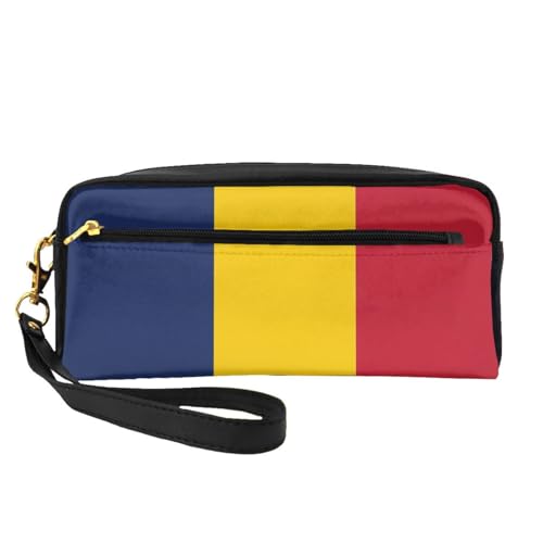 Kleine Make-up-Tasche, Motiv: Flagge des Tschads, Reise-Make-up-Tasche, Kosmetiktasche für Damen, Kosmetiktasche, langlebiger Reißverschluss, Schwarz , Einheitsgröße, Kosmetiktasche Kleine Make-up-Tasche, Motiv: Flagge des Tschads, Reise-Make-up-Tasche, Kosmetiktasche für Damen, Kosmetiktasche, langlebiger Reißverschluss, Schwarz , Einheitsgröße, Kosmetiktasche von OKFSTY