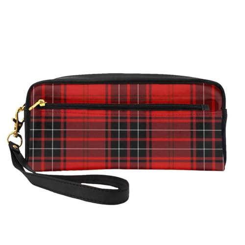 Kleine Make-up-Tasche, Reise-Make-up-Tasche, Kosmetiktasche für Damen, Kosmetiktasche, robuster Reißverschluss, Rot und Schwarz, Schwarz , Einheitsgröße, Kosmetiktasche Kleine Make-up-Tasche, Reise-Make-up-Tasche, Kosmetiktasche für Damen, Kosmetiktasche, robuster Reißverschluss, Rot und Schwarz, Schwarz , Einheitsgröße, Kosmetiktasche von OKFSTY