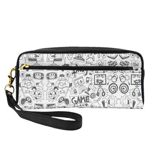 Kleine Make-up-Tasche für Videospiele, Reise-Make-up-Tasche, Kosmetiktasche für Damen, Kosmetiktasche, langlebiger Reißverschluss, Schwarz , Einheitsgröße, Kosmetiktasche Kleine Make-up-Tasche für Videospiele, Reise-Make-up-Tasche, Kosmetiktasche für Damen, Kosmetiktasche, langlebiger Reißverschluss, Schwarz , Einheitsgröße, Kosmetiktasche von OKFSTY