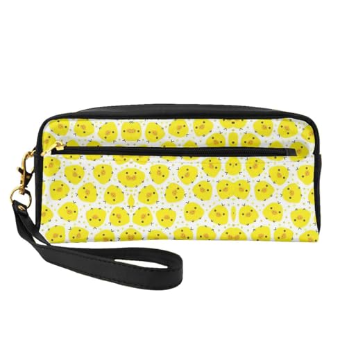 Kleine Make-up-Tasche mit gelbem Huhn, Reise-Make-up-Tasche, Kosmetiktasche für Damen, Kosmetiktasche, langlebiger Reißverschluss, Schwarz , Einheitsgröße, Kosmetiktasche Kleine Make-up-Tasche mit gelbem Huhn, Reise-Make-up-Tasche, Kosmetiktasche für Damen, Kosmetiktasche, langlebiger Reißverschluss, Schwarz , Einheitsgröße, Kosmetiktasche von OKFSTY