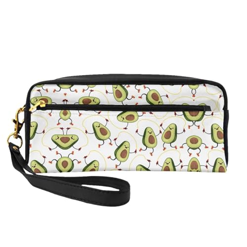 Lustige Cartoon-Avocados kleine Make-up-Tasche, Reise-Make-up-Tasche, Kosmetiktasche für Damen, Kosmetiktasche, langlebiger Reißverschluss, Schwarz , Einheitsgröße, Kosmetiktasche Lustige Cartoon-Avocados kleine Make-up-Tasche, Reise-Make-up-Tasche, Kosmetiktasche für Damen, Kosmetiktasche, langlebiger Reißverschluss, Schwarz , Einheitsgröße, Kosmetiktasche von OKFSTY
