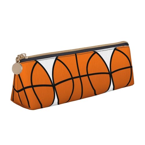 OKFSTY Federmäppchen für Basketballschule, ästhetisch mit dreieckigem Design, Stifteetui für Kinder, für Pinsel, Bleistifte, weiß, Einheitsgröße, Taschen-Organizer von OKFSTY