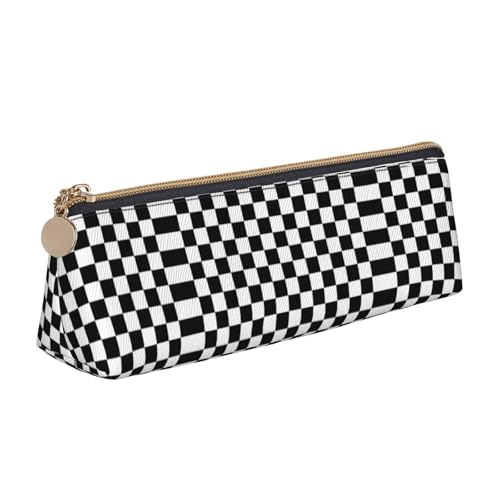 OKFSTY Federmäppchen für die Schule, Schwarz und Weiß kariert, ästhetisch mit dreieckigem Design, Stifteetui für Kinder, für Pinsel, Bleistifte, weiß, Einheitsgröße, Taschen-Organizer OKFSTY Federmäppchen für die Schule, Schwarz und Weiß kariert, ästhetisch mit dreieckigem Design, Stifteetui für Kinder, für Pinsel, Bleistifte, weiß, Einheitsgröße, Taschen-Organizer von OKFSTY