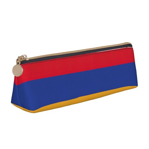 OKFSTY Federmäppchen mit Flagge von Armenien, ästhetisch mit dreieckigem Design, Stifteetui für Kinder, für Pinsel, Bleistifte, weiß, Einheitsgröße, Taschen-Organizer von OKFSTY