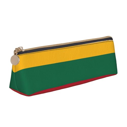 OKFSTY Federmäppchen mit Flagge von Litauen, ästhetisch mit dreieckigem Design, Stifteetui für Kinder, für Pinsel, Bleistifte, weiß, Einheitsgröße, Taschen-Organizer von OKFSTY