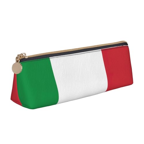 OKFSTY Federmäppchen mit italienischer Flagge, ästhetisch mit dreieckigem Design, Stifteetui für Kinder, für Pinsel, Bleistifte, weiß, Einheitsgröße, Taschen-Organizer von OKFSTY