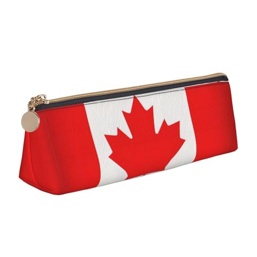 OKFSTY Federmäppchen mit kanadischer Flagge, ästhetisch mit dreieckigem Design, Stifteetui für Kinder, für Pinsel, Bleistifte, weiß, Einheitsgröße, Taschen-Organizer von OKFSTY