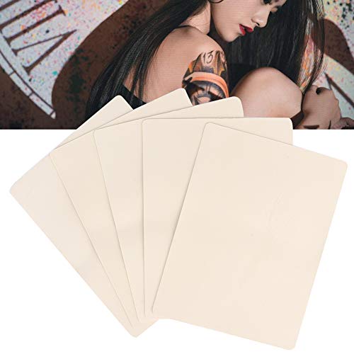 5Pcs Professional Blank Tattoo Skin, Double Sides Makeup Tattoo Fake Practice Tattoo Practice Skin Sheet for Beginners and Experienced von OKJHFD