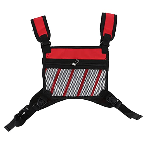Lightweight Running Vest Backpack,Man Woman Running Storage Bag,Outdoor Gardening Bag Backpack Vest Bag with Extra Storage for Workouts Cycling Running Hiking (Red) von OKJHFD