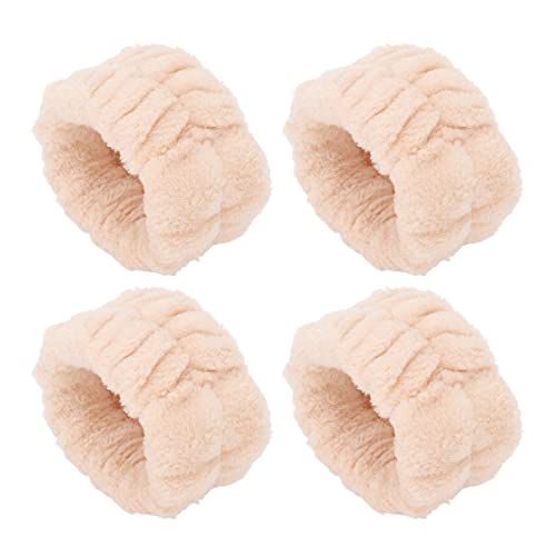 OKJHFD 2 Pairs Face Washing Wristbands Water Absorption Soft Flannel Wrist Wash Band Creamy for Makeup Spa Women. von OKJHFD