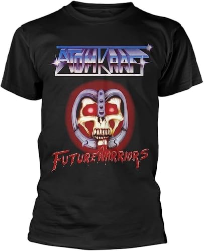 Atomkraft T Shirt Future Warriors Tour 85 Band Logo New Official Mens Black Hemden(Medium) von OKLUGGVH