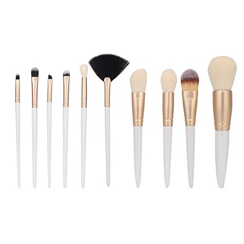 OKOVO 10 Pcs Travel Makeup Brush Set Mini Makeup Brushes Travel Size with Pack Portable Small Eyeshadow Eye Lipstick Foundation Brush Shadow Contour Blush Concealer von OKOVO