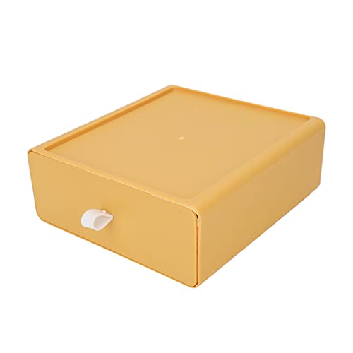 Schubladenspeicherbox großer Kapazität Stapelbares Design Kosmetischer Organizer Box für Home Office -Schminktisch (Gelb) von OKOVO