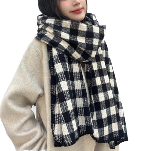 OKSakady Frauen Weiche Tartan Schal Warme Große Lange Schal und Wrap Winter Stole Decke für Damen von OKSakady