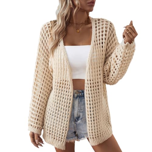 OKSakady Leicht Geeignet für Ganzjahres Cardigan für Frauen Nette HäkelCardigans Pullover von OKSakady