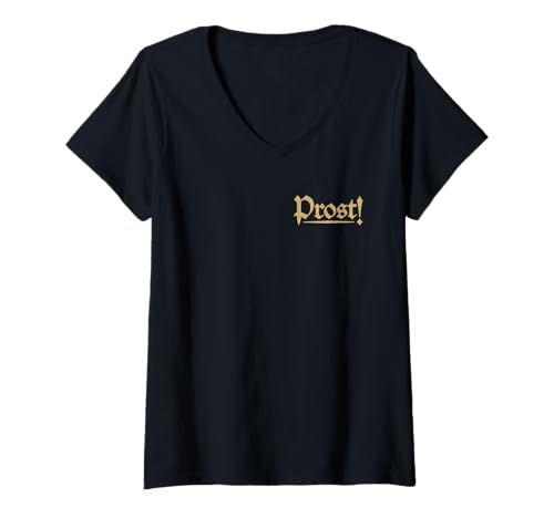 Damen Prost! Prost DEUTSCH FÜR Cheers Oktoberfest T-Shirt mit V-Ausschnitt Damen Prost! Prost DEUTSCH FÜR Cheers Oktoberfest T-Shirt mit V-Ausschnitt von OKTOBERFEST CHEERS TEES