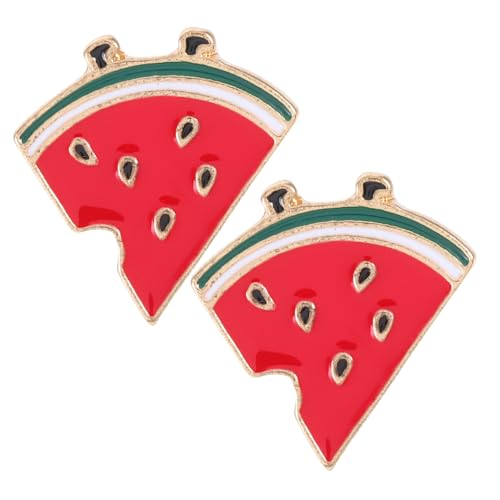 OKUMEYR 2 Stück Leichte Wassermelonen brosche aus Legierung Modischer Anstecker für Cardigan Einzigartiges Design Langlebig und Komfortabel als Stilvolles Geschenk für Damen von OKUMEYR