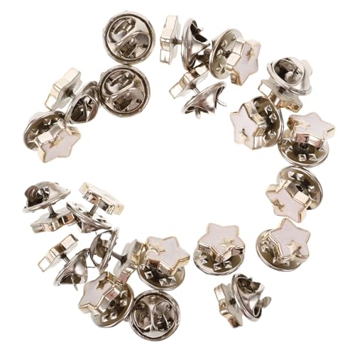 OKUMEYR 20 Stück Teiliges Druckknöpfe zum Annähen aus Robustem Zinklegierung Polygonales Design Weiß für Kleidung Jeans Lederjacken Einfache Anwendung ohne Nähen Vielseitig für DIY und von OKUMEYR