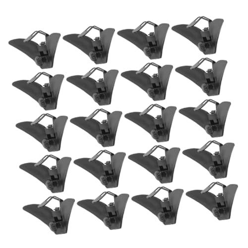 OKUMEYR 20 Stück Teiliges Schwarze Krawattenklammern für Herren Antirutschfestes Design Vielseitig für Business und Formelle Anlässe Einfach zu Befestigen Professionelle von OKUMEYR