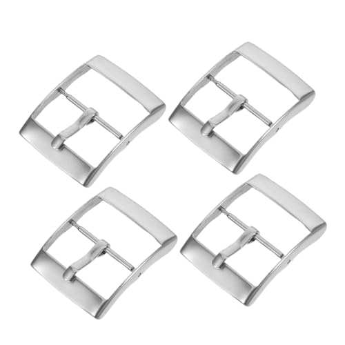 OKUMEYR 4 Stück Edelstahl Uhrenarmband Ersatzschließen Kratzfeste Metallverschluss-schnalle mit Schnellverschluss Robustes Bandsteckverschluss für Business Freizeituhren OKUMEYR 4 Stück Edelstahl Uhrenarmband Ersatzschließen Kratzfeste Metallverschluss-schnalle mit Schnellverschluss Robustes Bandsteckverschluss für Business Freizeituhren von OKUMEYR