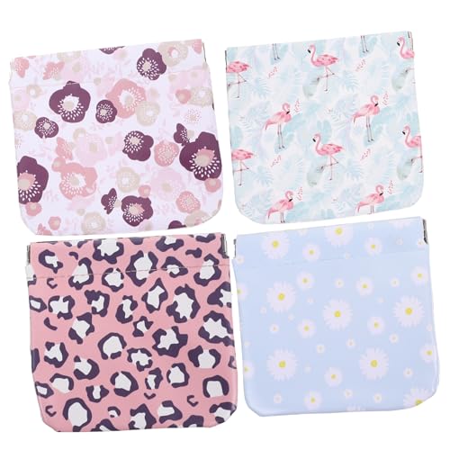 OKUMEYR 4stücke Mini Make-up Tasche Für Damen Mit Spiegel Selbstschließendes Lippenstift-etui Aus Tragbare Kosmetiktasche Für Reisen Mit Für Lippenstifte Und Lidschatten von OKUMEYR